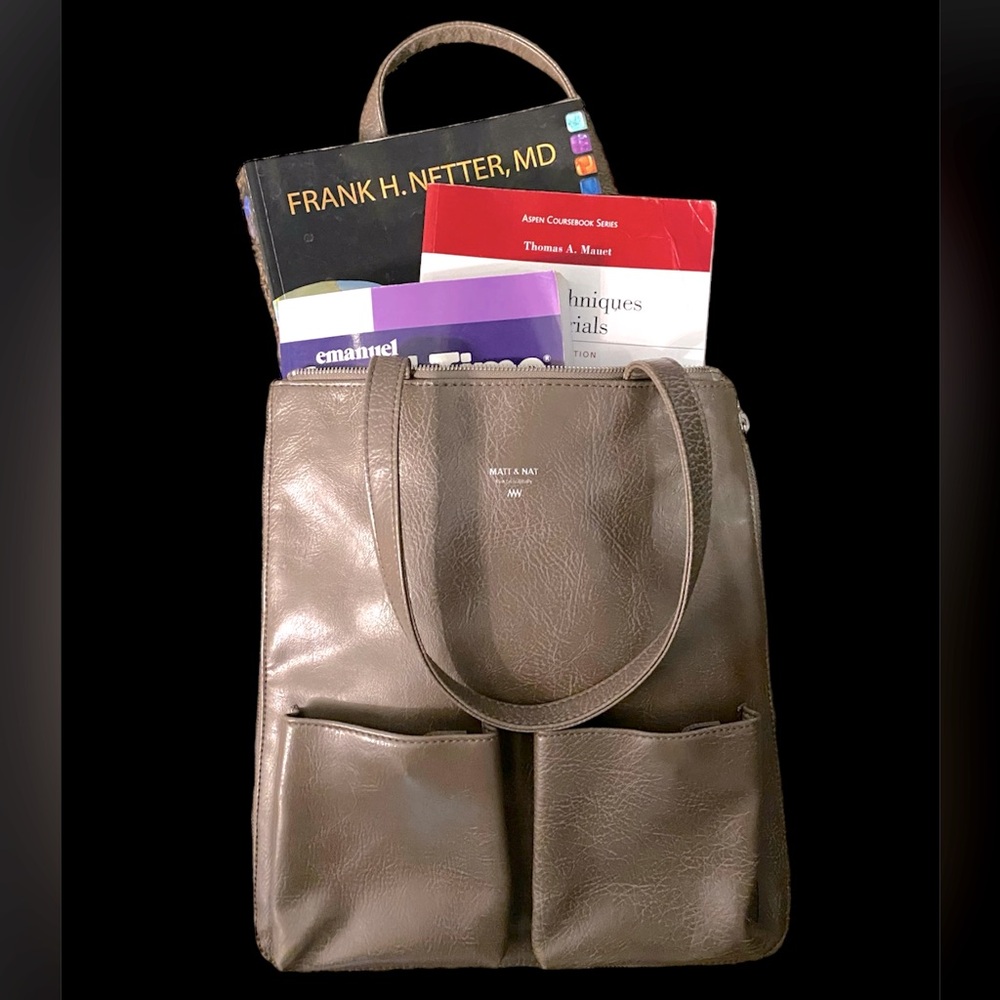 Matt & Nat Epea Tote Bag - Vegan - Taupe Color